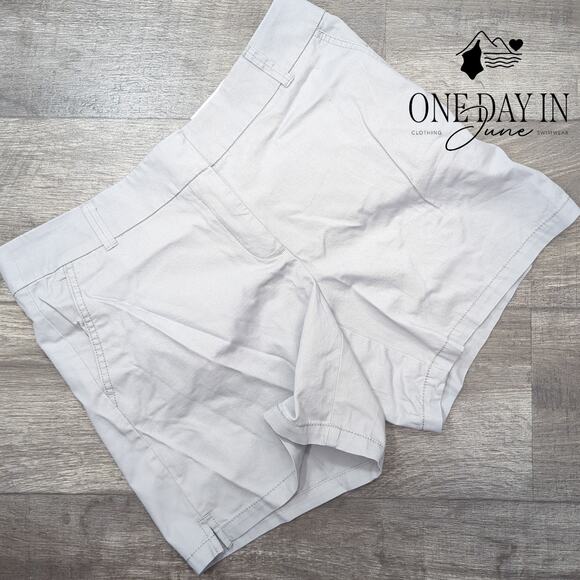 Loft Flat Front 6" Shorts Size 10 - Picture 1 of 7